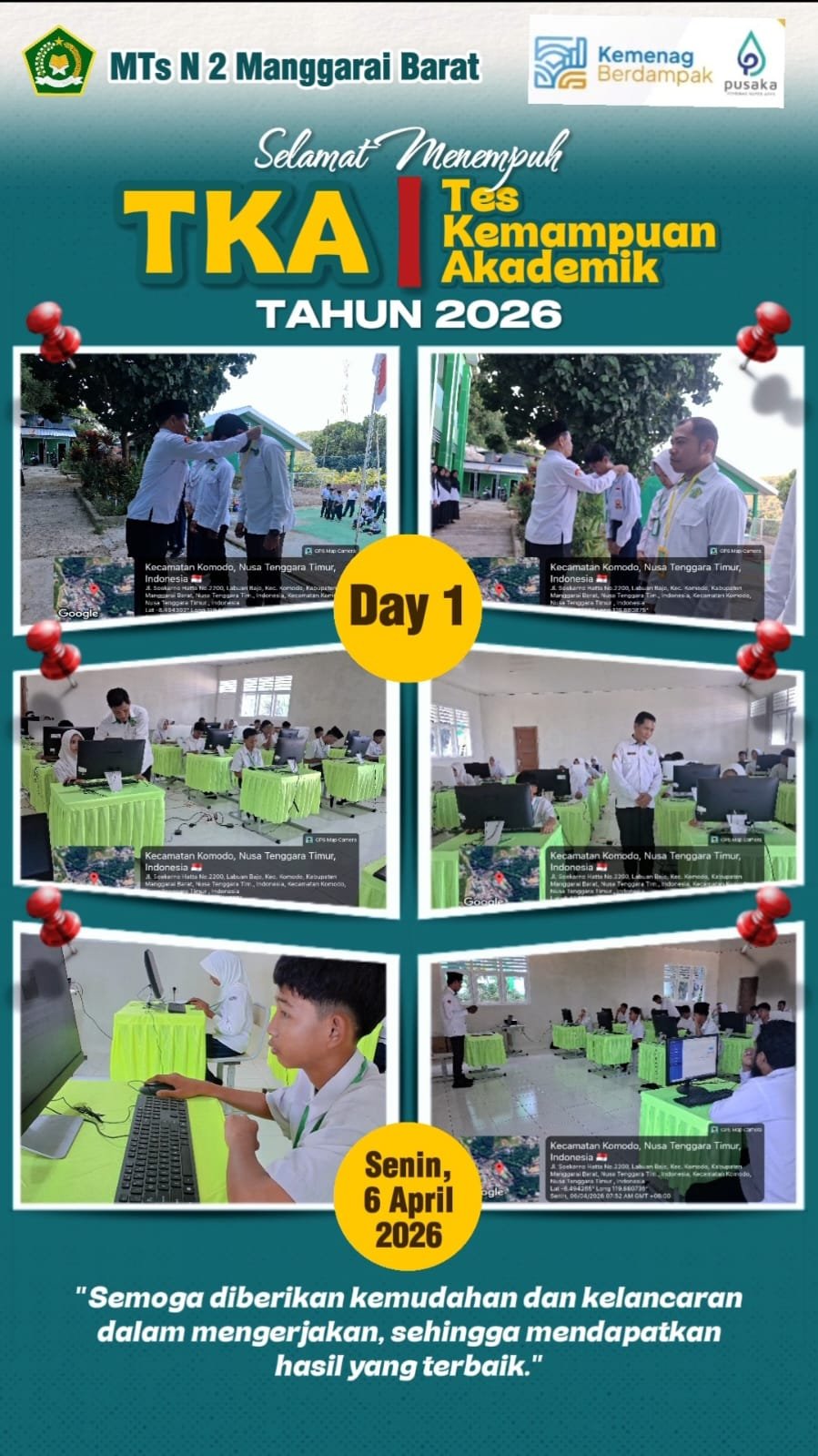 Siswa Kelas 9 MTsN 2 Manggarai Barat Ikuti Tes Kompetensi Akademik (TKA) untuk Pemetaan Kemampuan Siswa