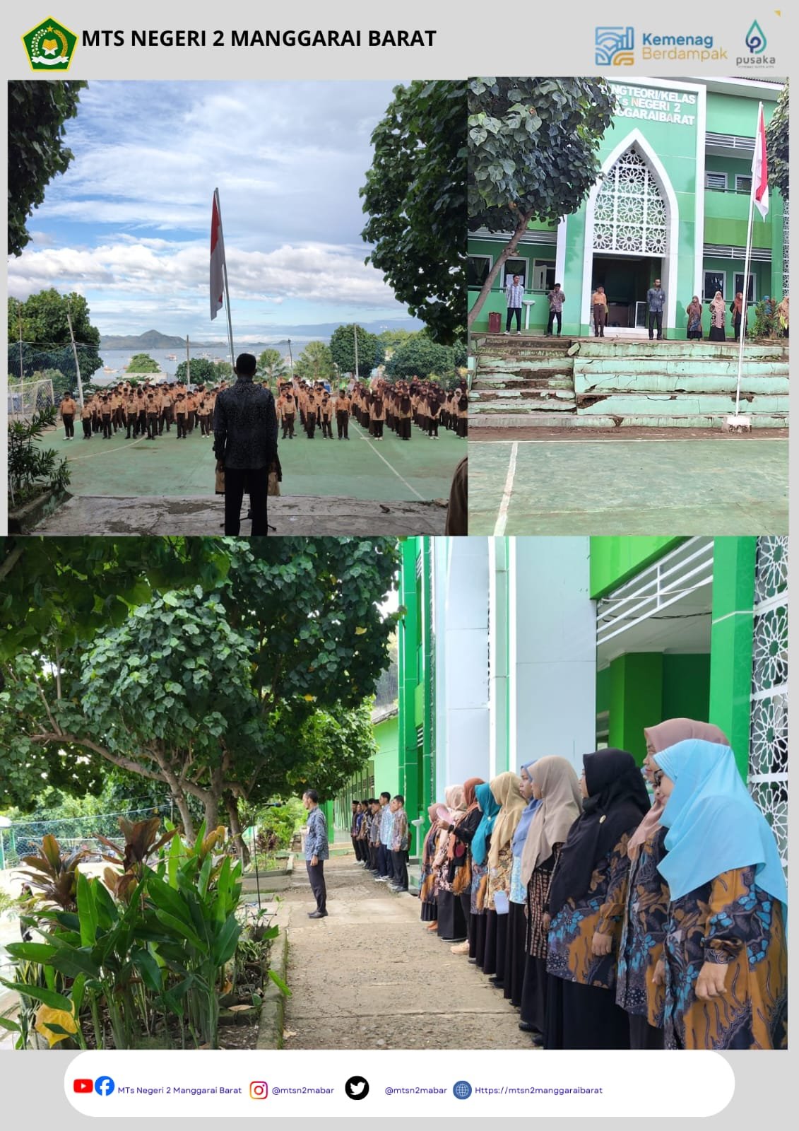 Peringati Harkitnas, MTsN 2 Manggarai Barat Gelar Upacara dan Refleksi Hari Kebangkitan Nasional.