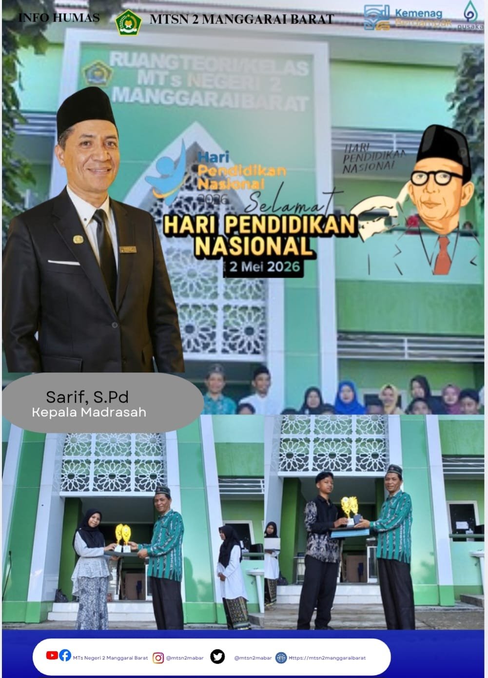 MTs Negeri 2 Manggarai Barat Raih Kado Prestasi pada Peringatan Hari Pendidikan Nasional 2026
